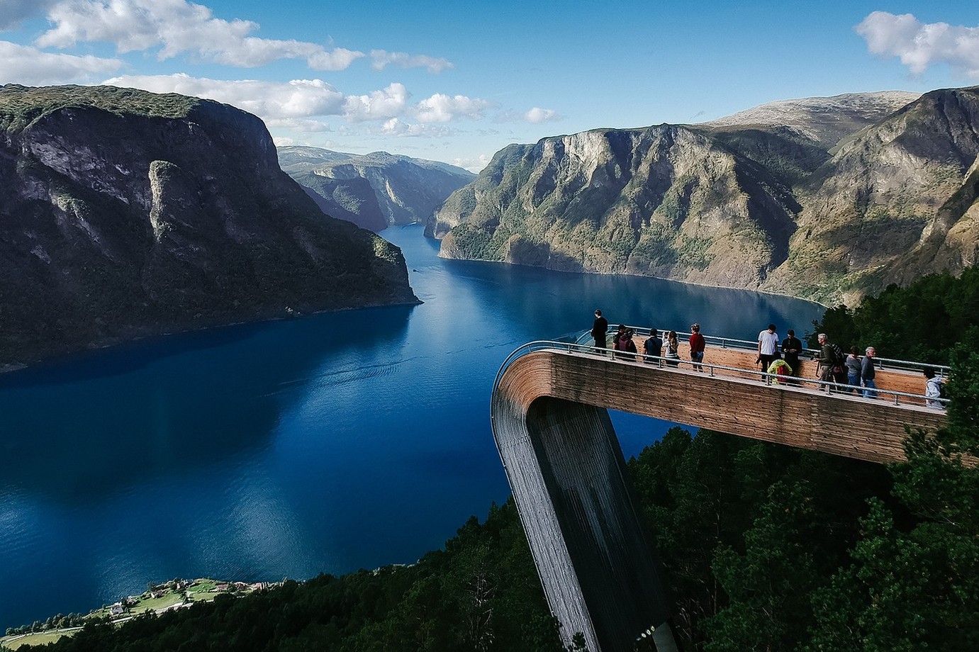 Observation deck on the Fjords